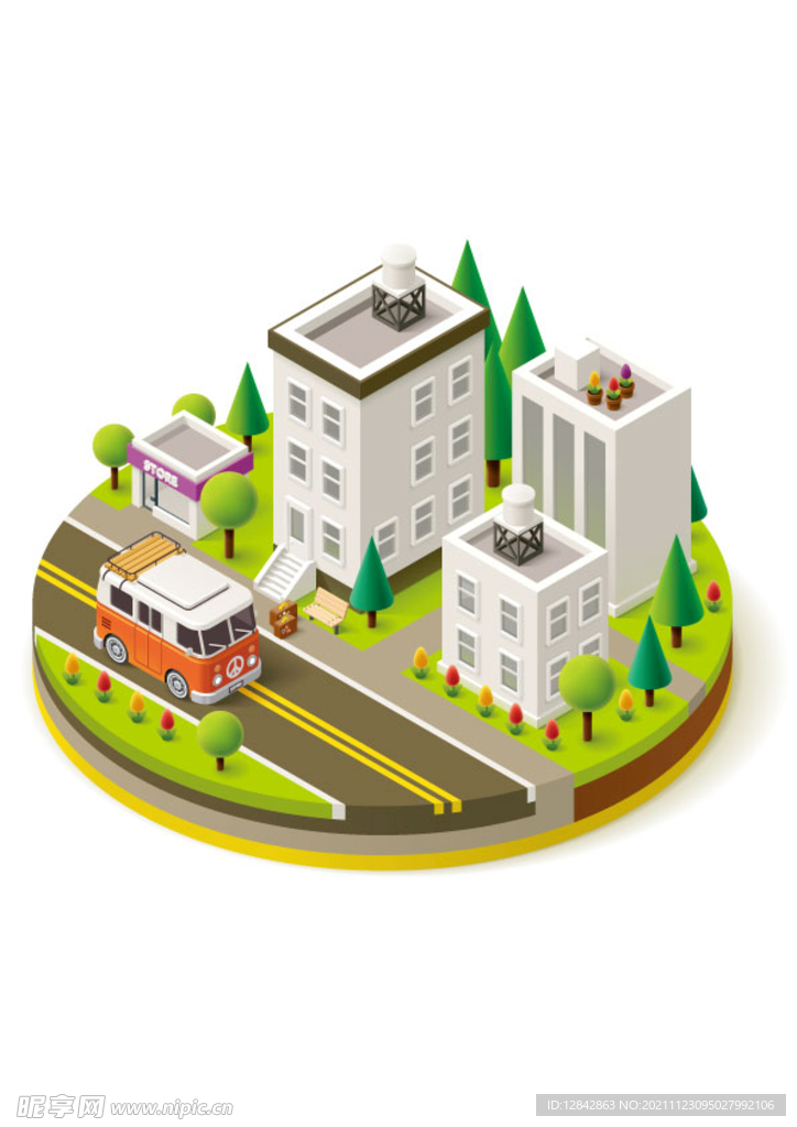 2.5D小区公路社区.ai