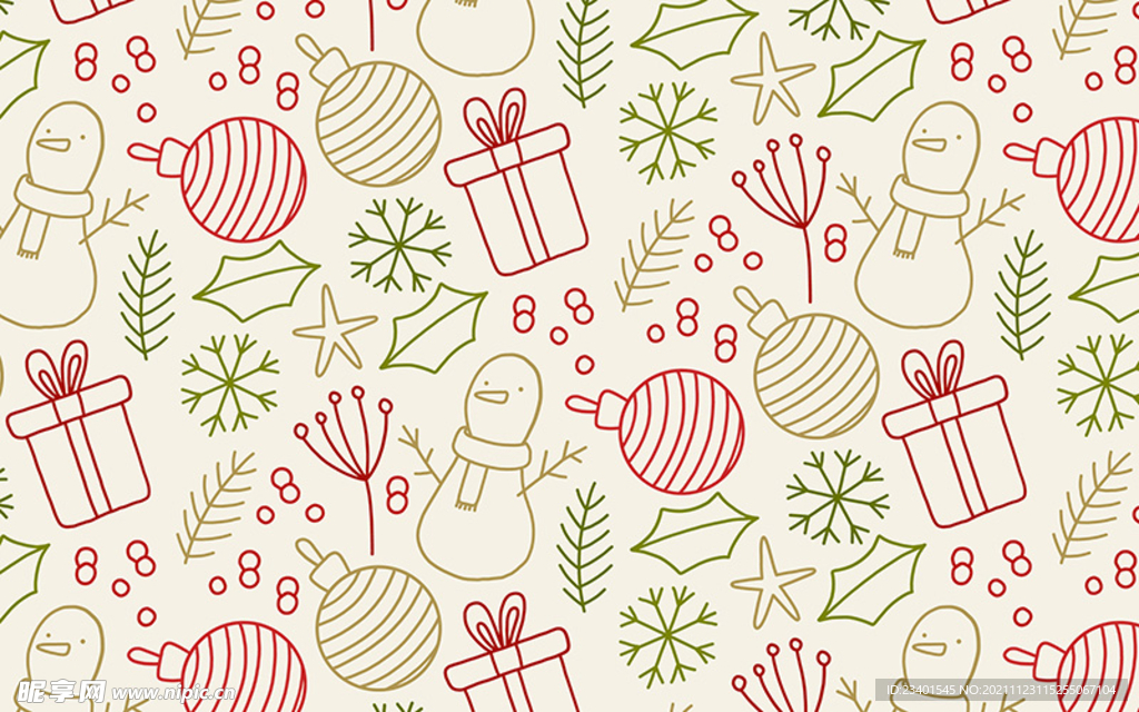 圣诞节元素背景
