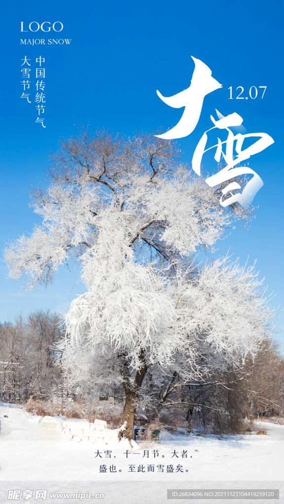 大雪创意时尚摄影图海报模板设计