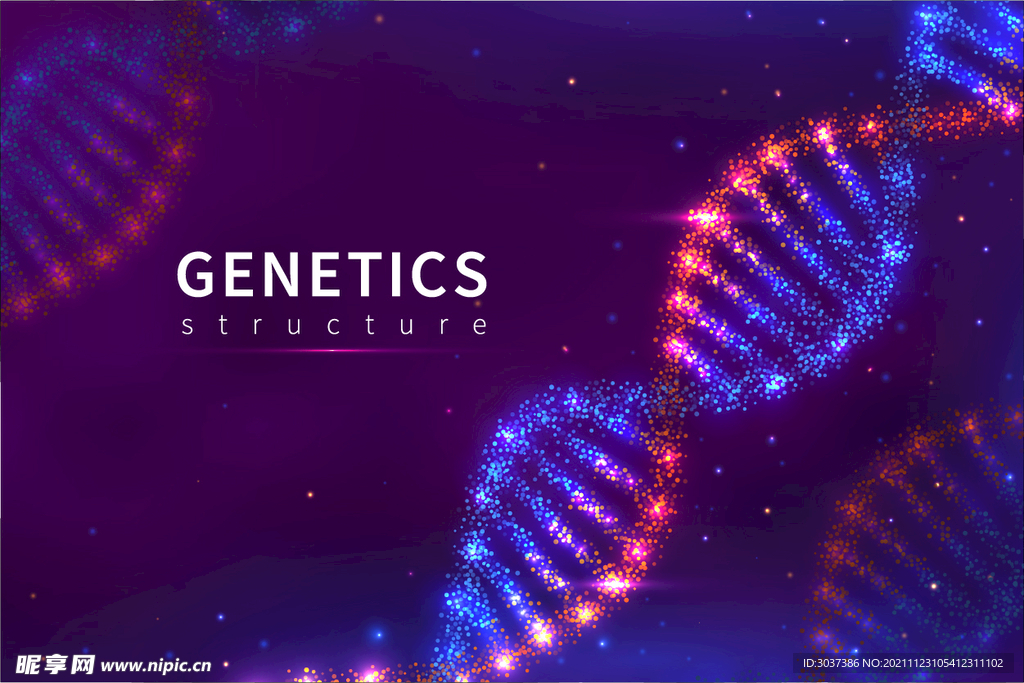 基因科技医疗背景图