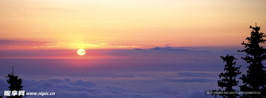 海边夕阳       
