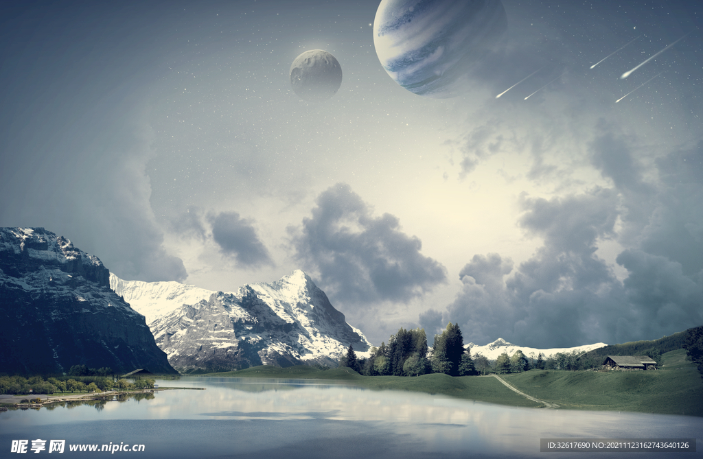 科幻星球背景