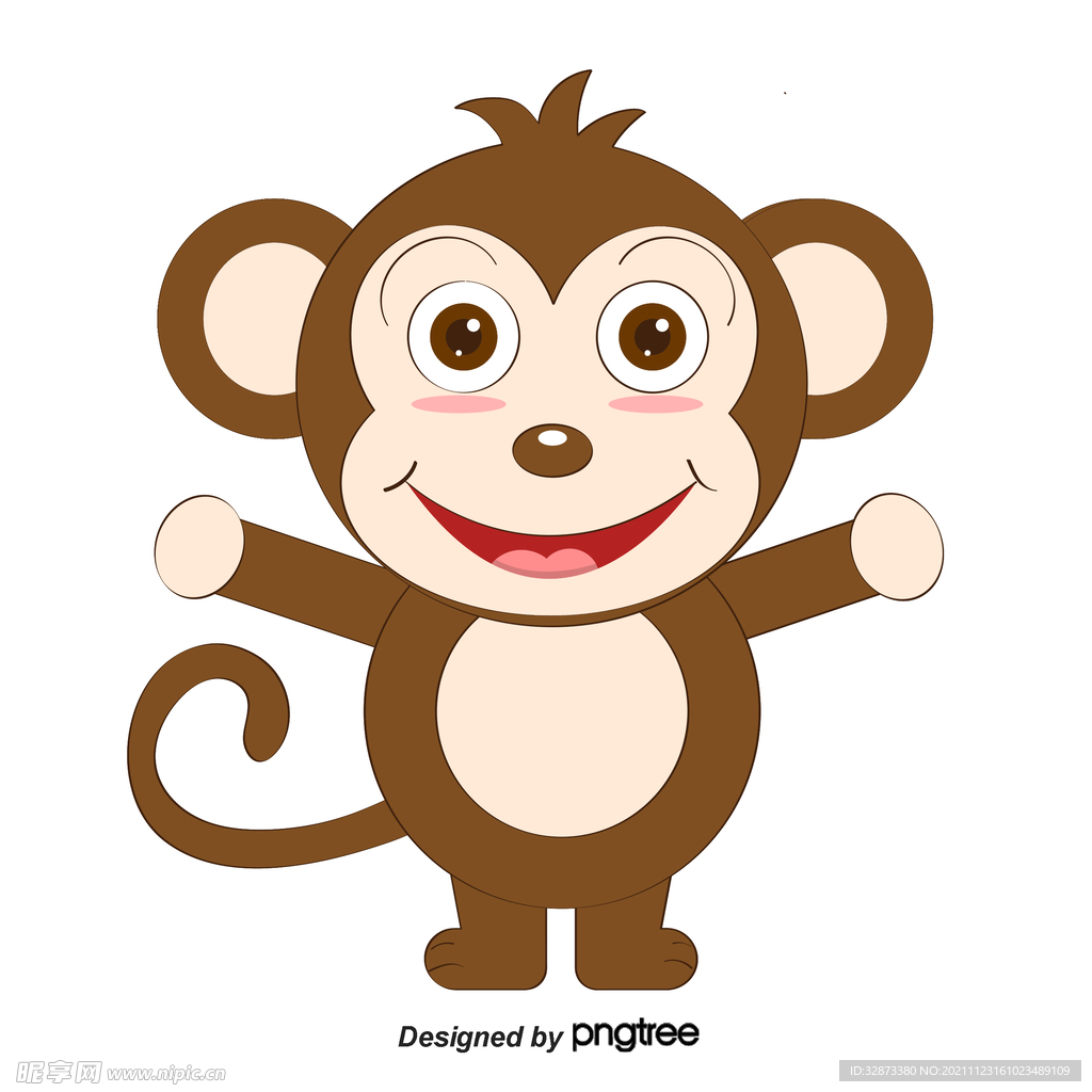 三只可爱的猴子|插画|商业插画|cin1314 - 原创作品 - 站酷 (ZCOOL)