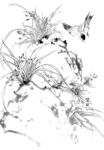 水墨素描图