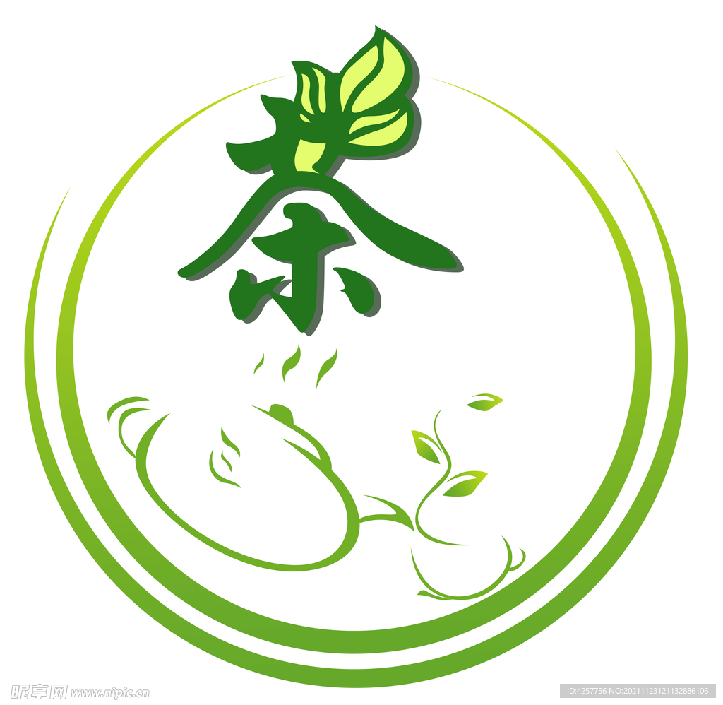 茶艺团logo标志茶叶