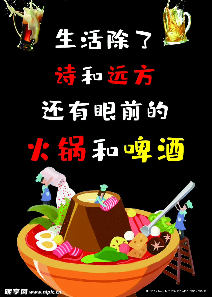 涮锅店挂图