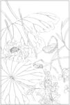 荷花莲叶图