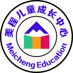 美程儿童成长中心logo标志