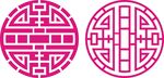 矢量圆形花纹