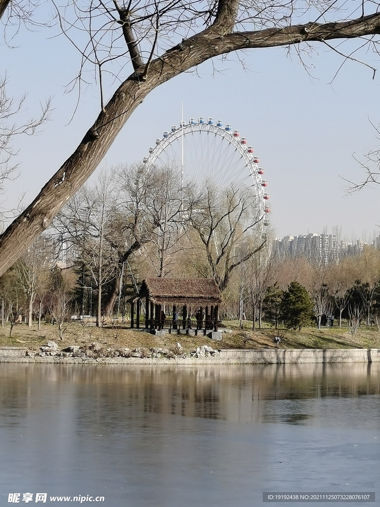 龙潭中湖风景 