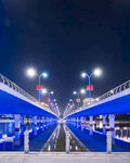 明月湖桥浪漫夜景