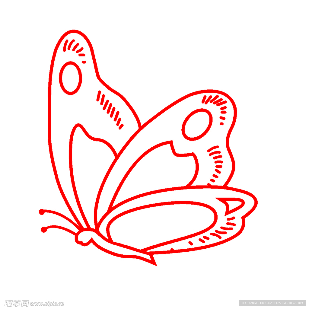 中式蝴蝶花纹