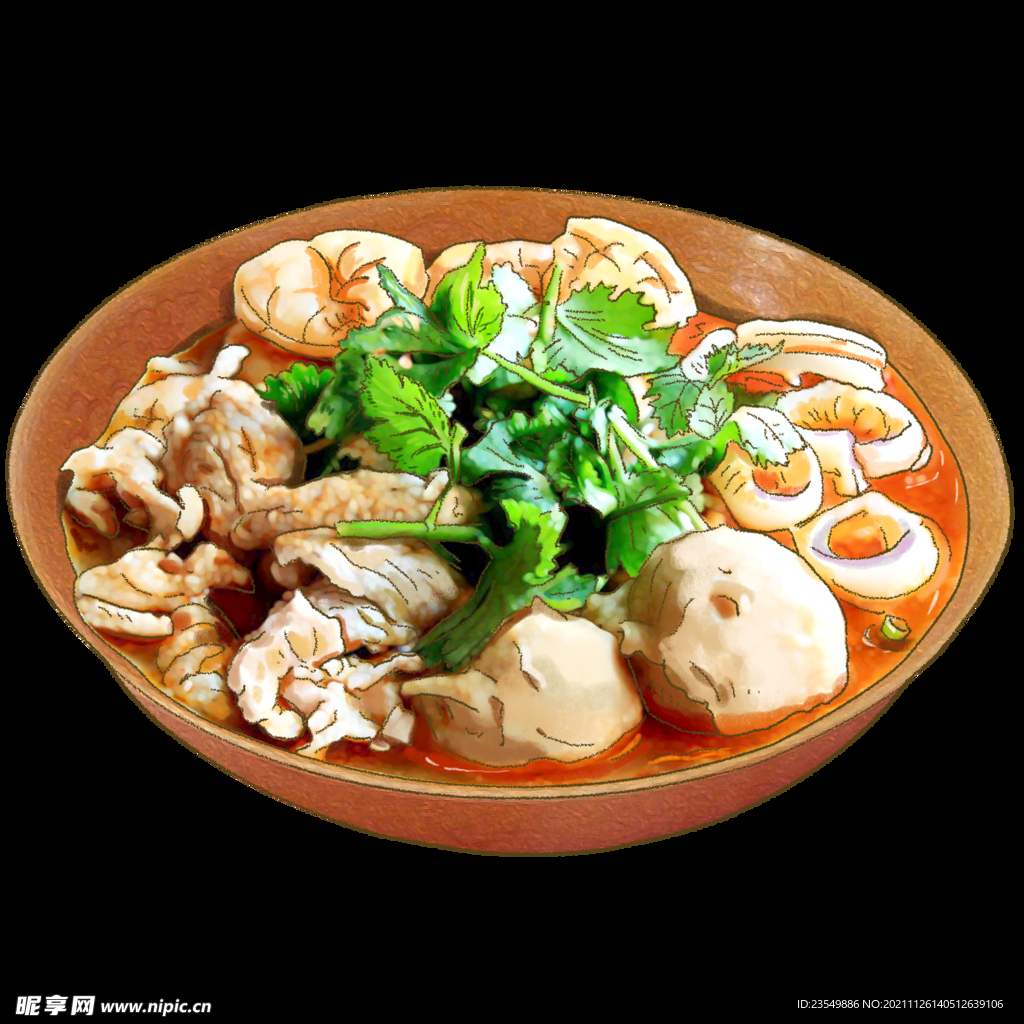 手绘美食