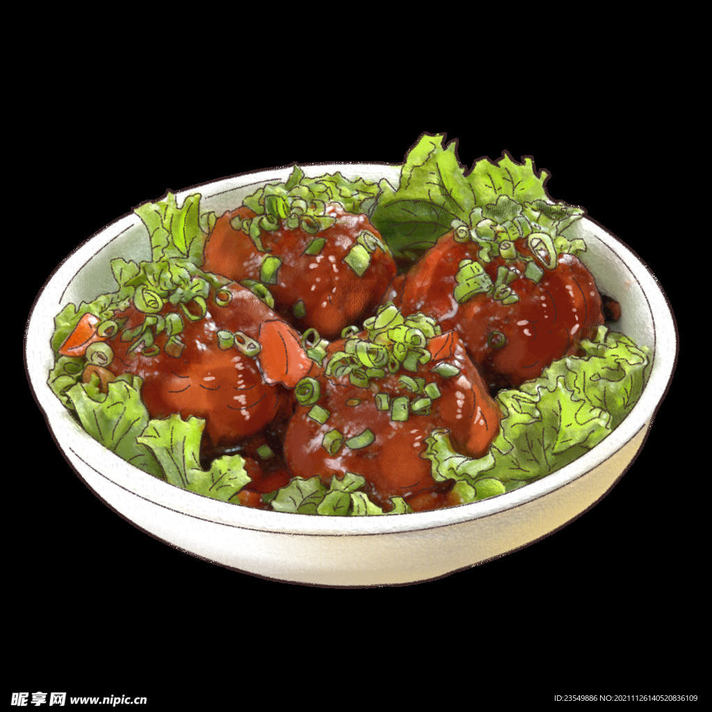 美食手绘
