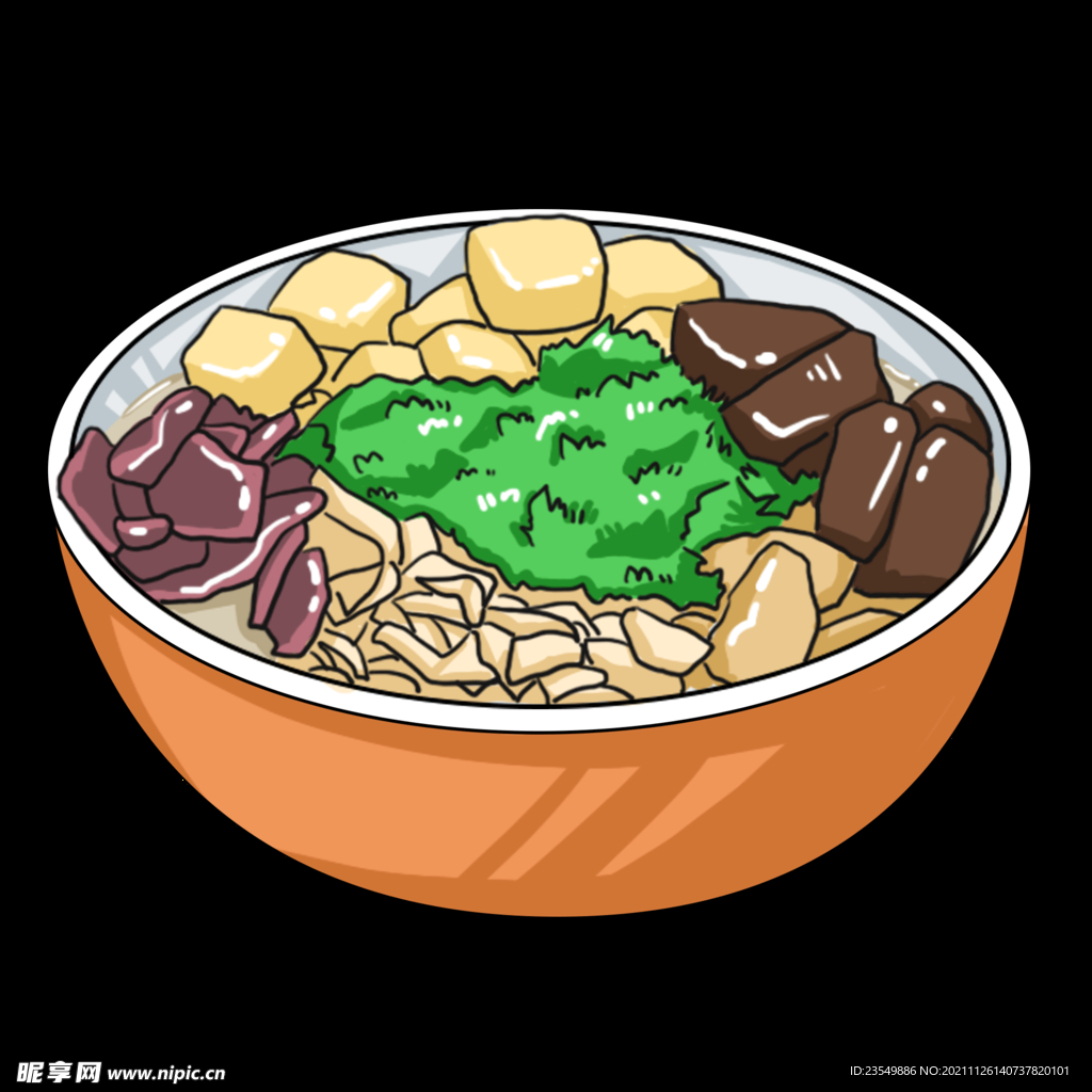 手绘美食
