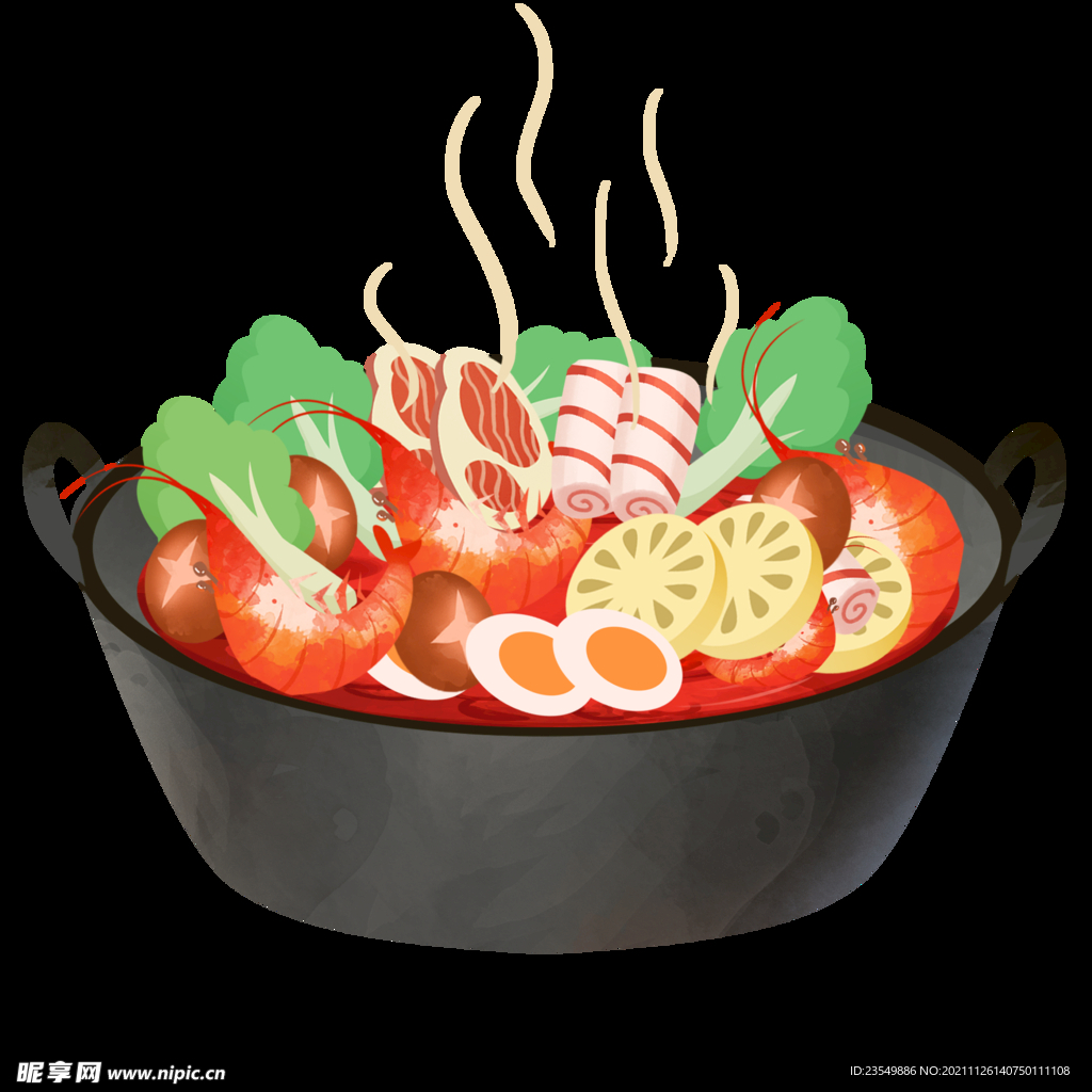 手绘火锅