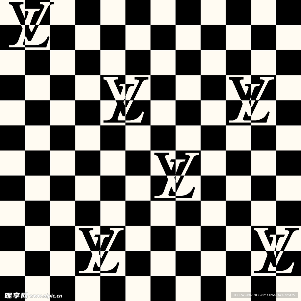 LV  大牌 格子