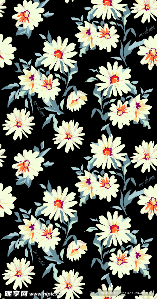 手绘菊花