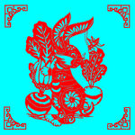兔子剪纸