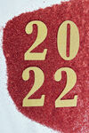 2022年红色撒金字