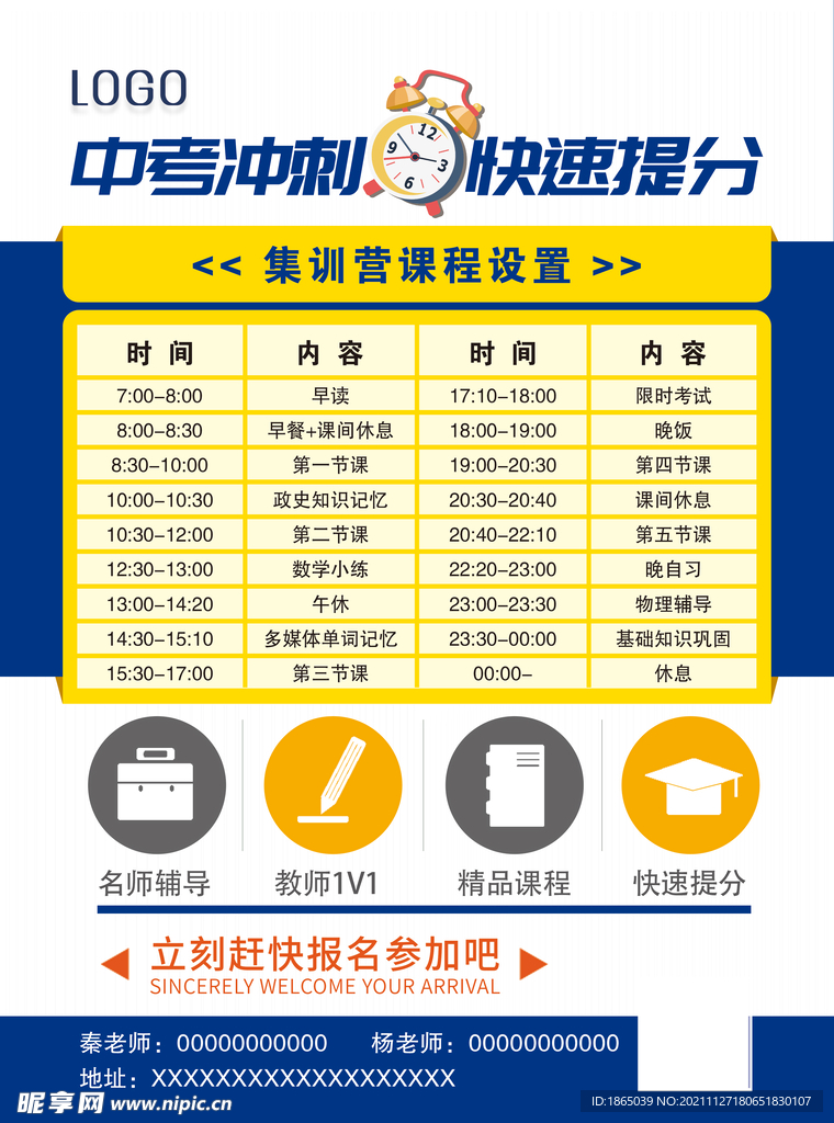 中考冲刺 海报 展板