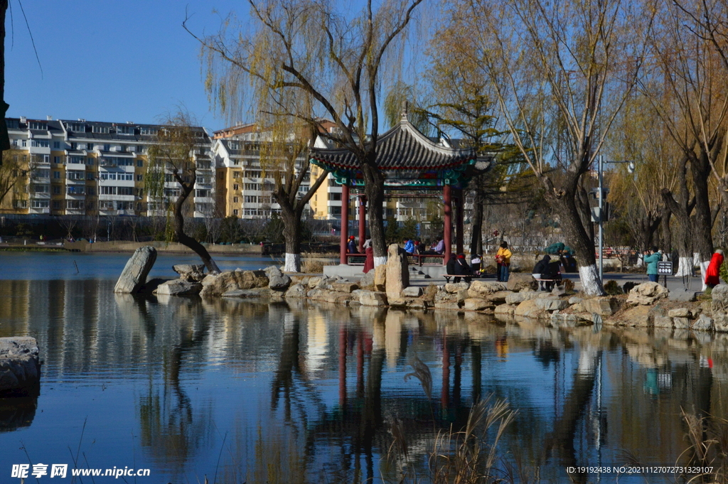 龙潭西湖风景 