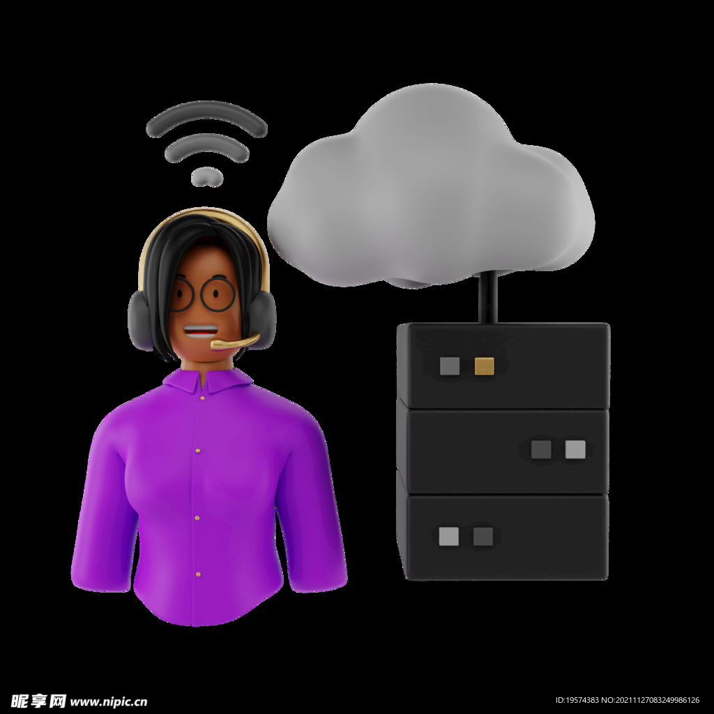 女程序员客服wifi电脑调试