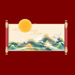 国潮海报元素