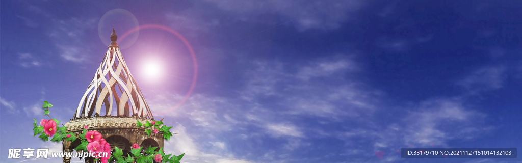 蓝色天空背景