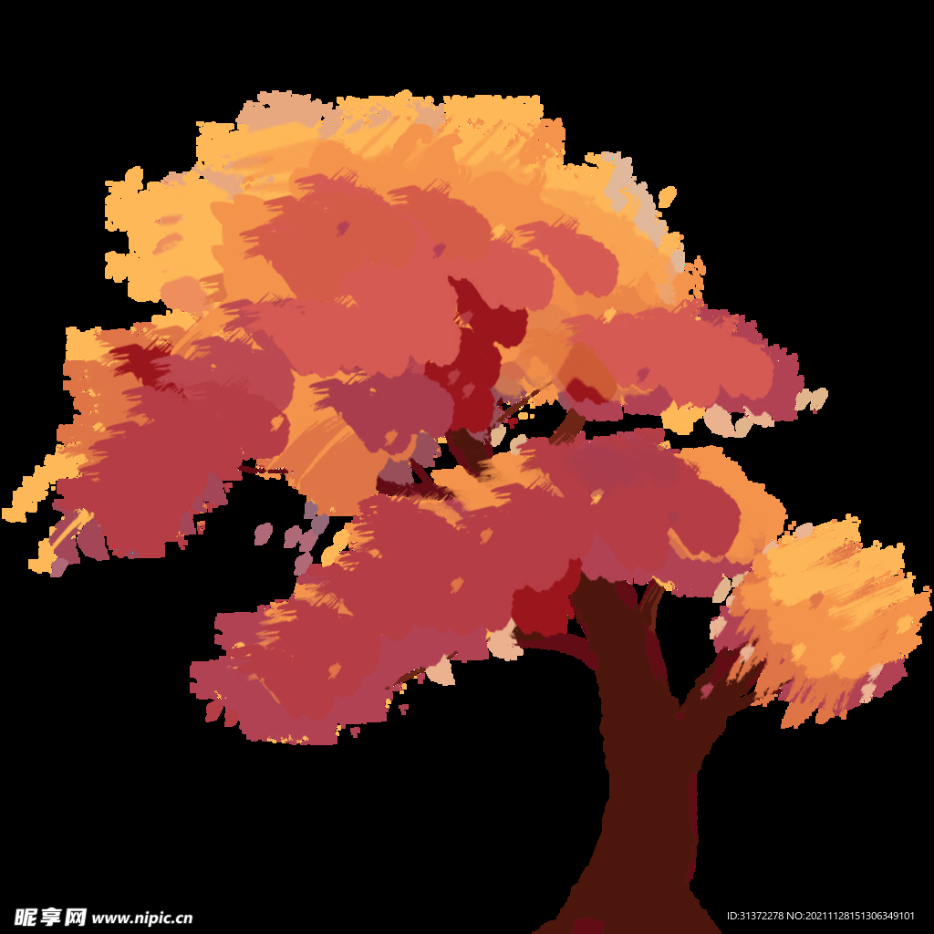 梦幻树木图片 