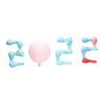 创意趣味彩色气球2022