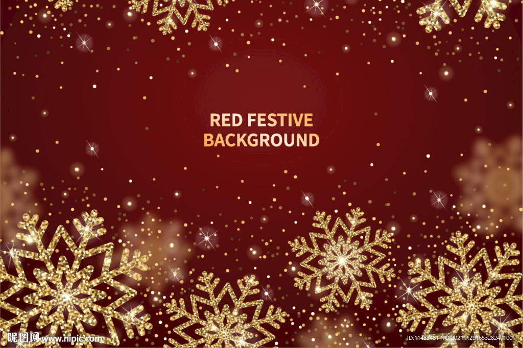 红色节日背景