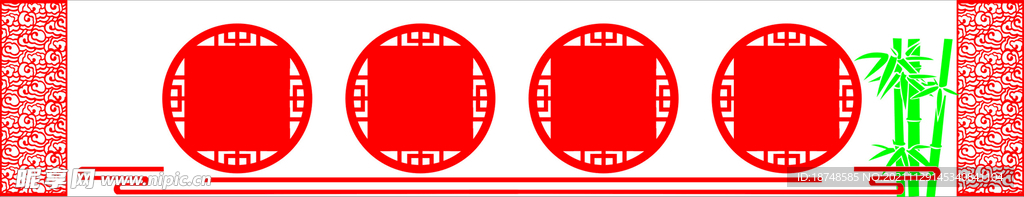 镂空雕花造型