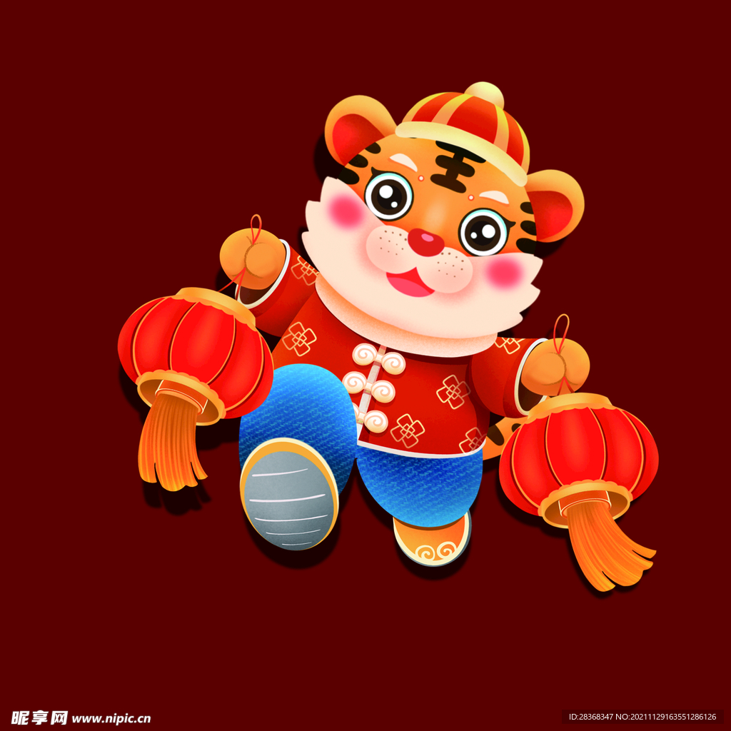 卡通虎素材 