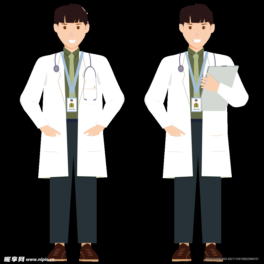 听诊器和男医生设计图__动漫人物_动漫动画_设计图库_昵图网nipic.com