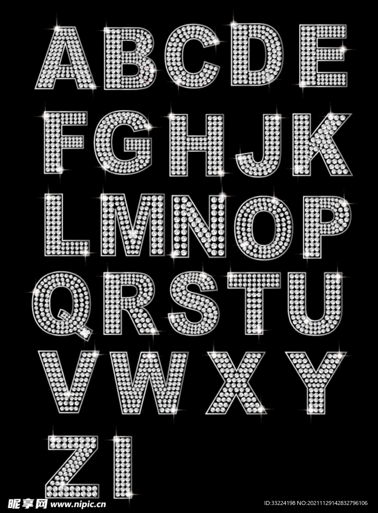 钻石字母