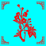 花卉剪纸