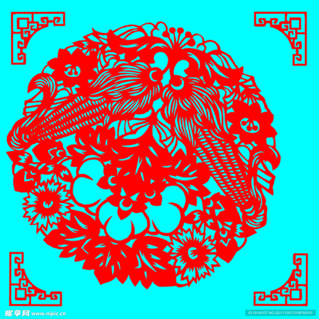 玉米剪纸