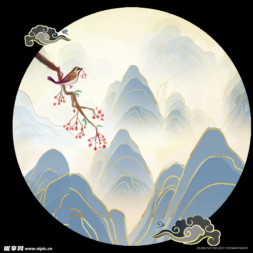 国画山水画