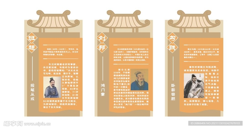 历史文化展板