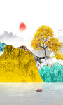 山水装饰画 