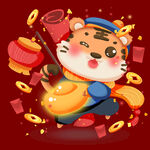 卡通虎素材