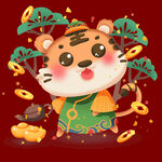 卡通虎素材  
