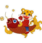 2022春节虎年喜庆锦鲤鱼