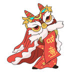 春节红色新春舞狮