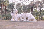 合肥环城公园西山景区大象雕塑群
