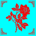 花卉剪纸