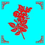 花卉剪纸