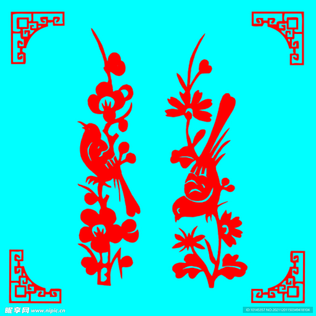 花鸟剪纸