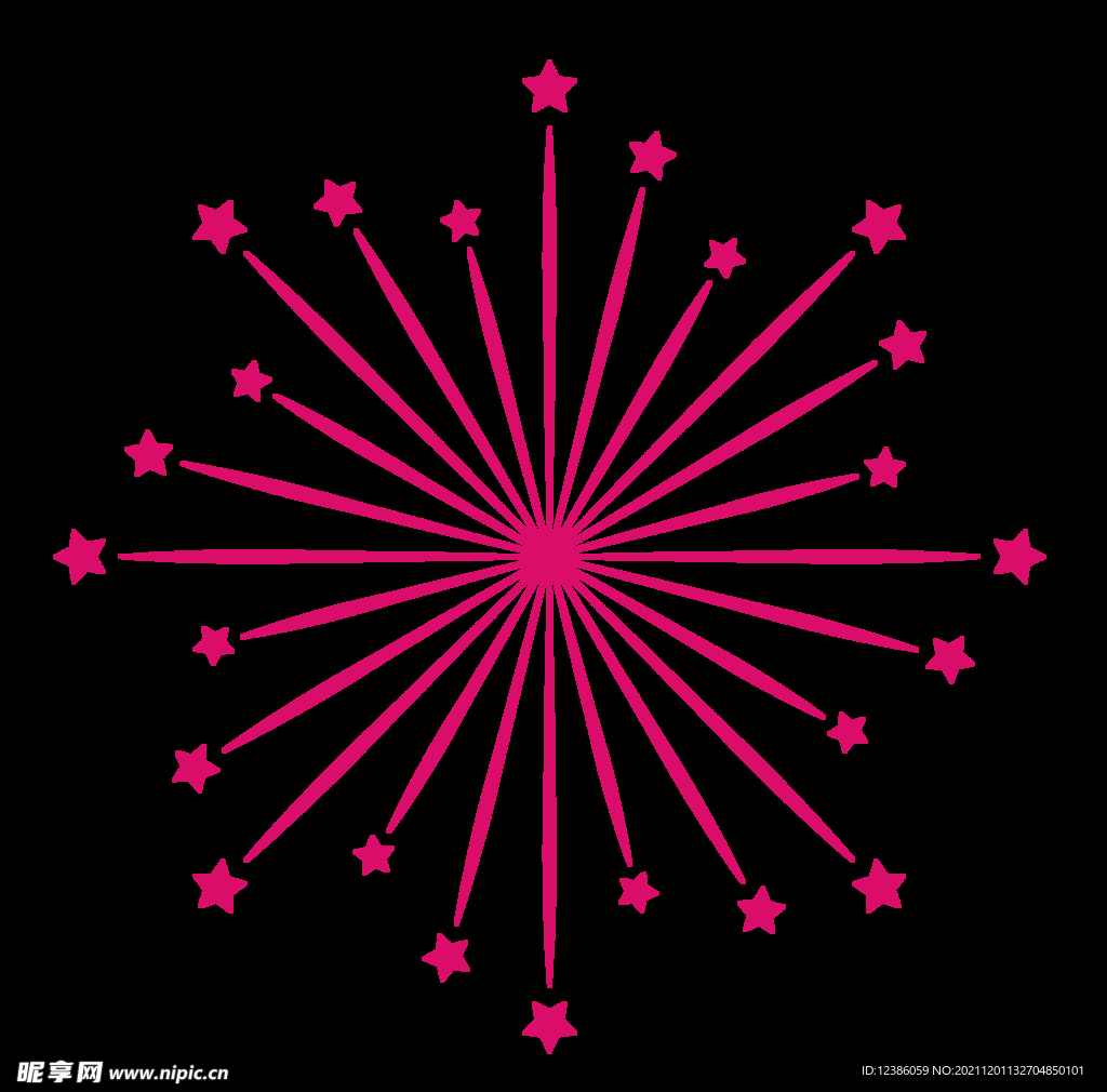 烟花矢量图